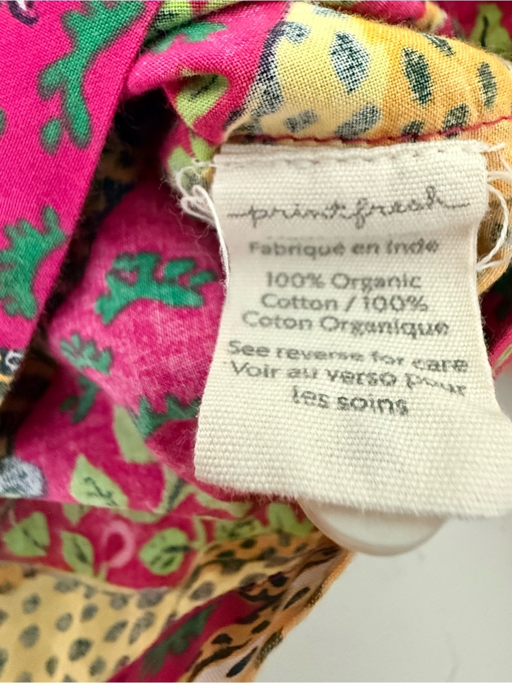 Print Fresh Pajama Set Womens XS Pink Bagheera Leopard 100% Organic Cotton - Picture 8 of 16